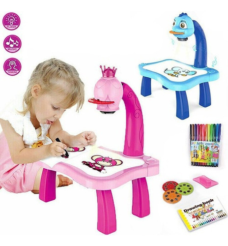 A Proyector Infantil Pintura Aprendiendo A Pintar Mesa