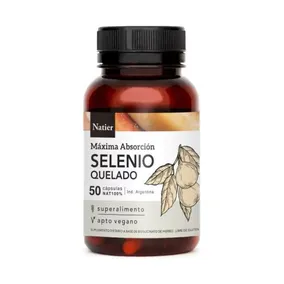 Selenio Orgánico Quelado - Tiroides X50 Cáps Natier X3 Unid