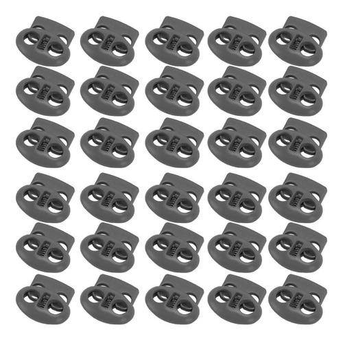 Cord Locks, 30 Unidades, Topes De Metal Con Extremo Y Resort