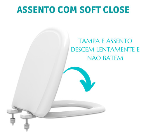 Assento Tampa Vaso Mariana Para Icasa Pp Preto 1.6gpf 6lpf