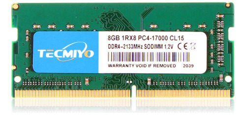 Memoria Ram Tecmiyo 8gb Ddr4-2133 Sodimm Para Laptop