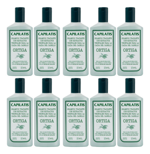 Shampoo Capilatis Tratante Ortiga  410 Ml X 10 Unidades
