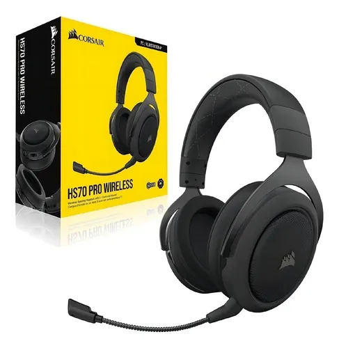 P Audífono Corsair Hs70 Pro Wireless Surround Sound 7.1 Color Negro