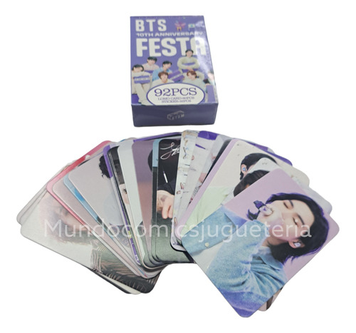 Caja De 55 Cartas Fotograficas K-pop De Bts Lomo Cards 