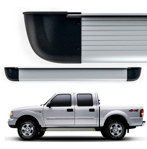 Estribo Plataforma Aluminio Ford Ranger Cabine Dupla 2007