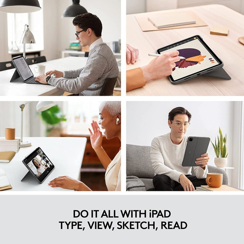Teclado Logitech Combo Touch P/ iPad Pro 11 2018 A1934 A1980