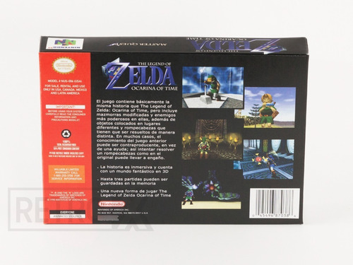 Zelda Master Quest - Ocarina Time - 64 En Caja Retrox