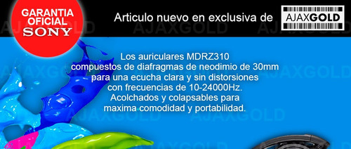 Auricular Sony Mdr-zx310ap C/microfono Manoslibres Superbass