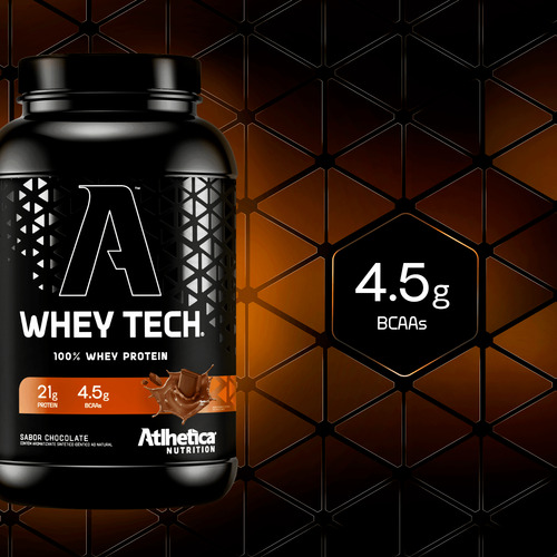 Proteina Whey Tech Blend Isolate 900 Gr Atlhetica Nutrition Chocolate