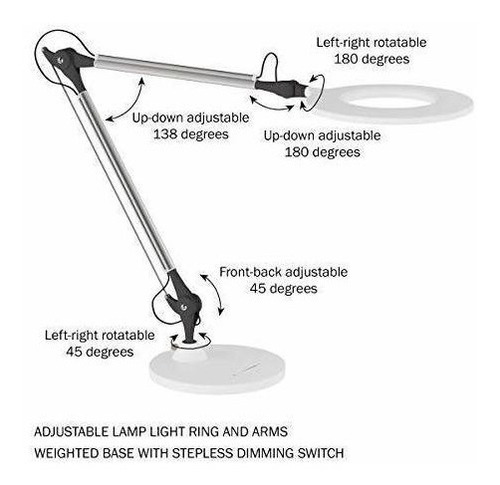 Imagen 4 de 7 de Lámpara De Escritorio Swing Arm Architect De Lavish Home
