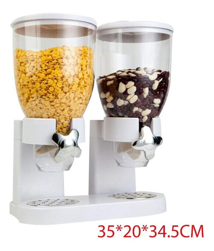 Dispensador De Cereales Doble Para Cocina 