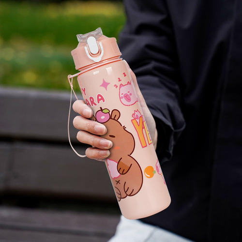 700ml Capybara Linda Taza De Agua Con Botella De Agua Viaje