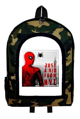 Mochila Camuflada Spider Man Nueva Colección Modelo 25