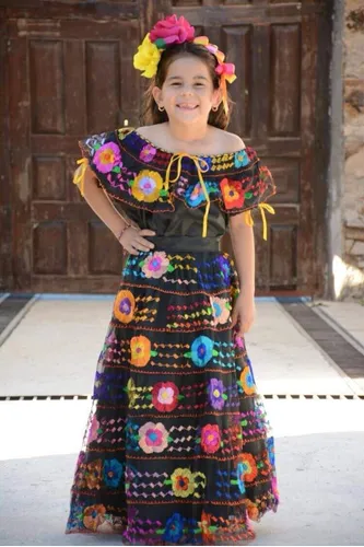 vestidos de baile folclórico para niña para danza regional vestidos de baile folclórico para niña