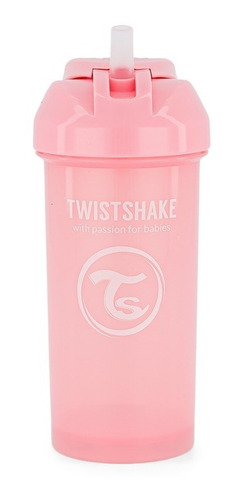 Vaso Straw Cup Twistshake 12oz Rosa Pastel