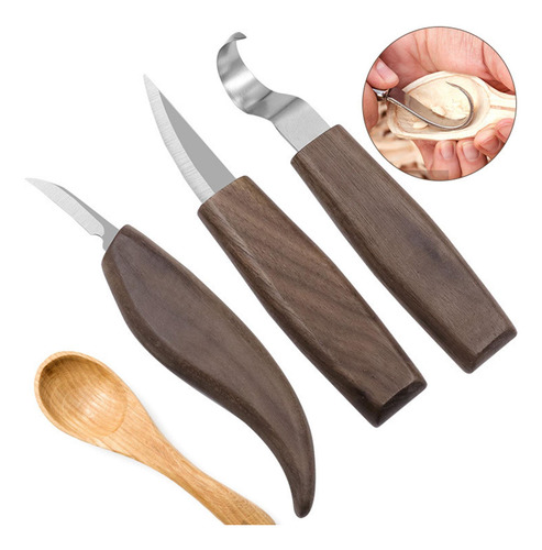 Juego De Herramientas Para Tallar Madera De 3 Uds., Cortador