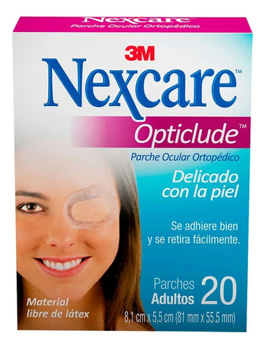 Parche Ocular Adulto Nexcare® Opticlude Caja X 20 Und