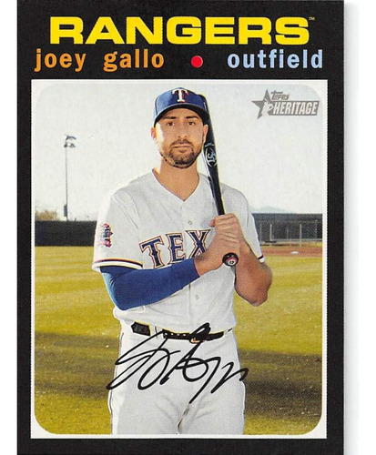 2020 Topps Heritage Baseball 233 Joey Gallo Texas Rangers Ta