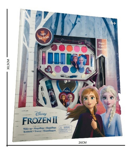 Frozen Set Maquillaje Doble New Cosmetico Ar1 Fr1811 Ellobo