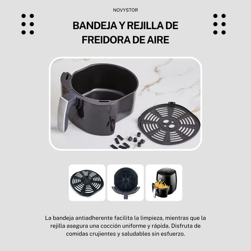 Freidora De Aire Manual 5l, Saludable Y Sin Aceite, 1350w