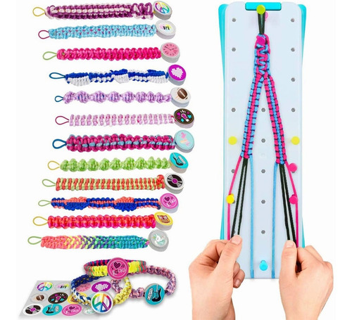 Juego Para Hacer Pulseras Artesanal Diy Con Accesorios Niñas