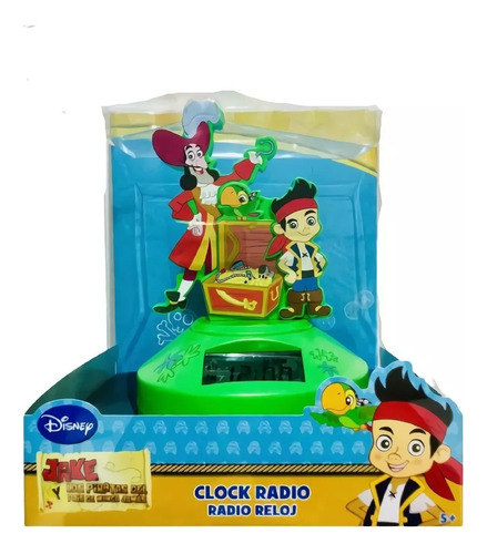 Radio Reloj Despertador Para Niños Jake Y Los Piratas
