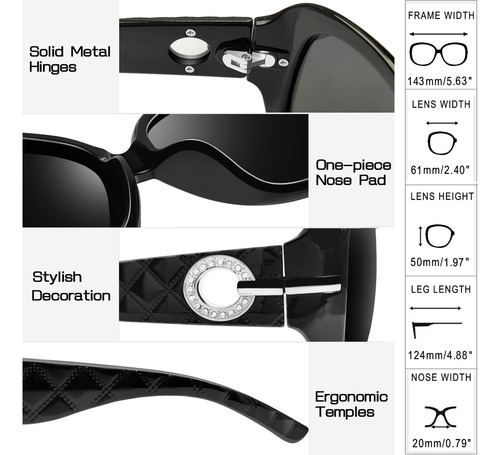 Joopin Gafas De Sol Grandes De Gran Tamaño Para Mujer, Gafas