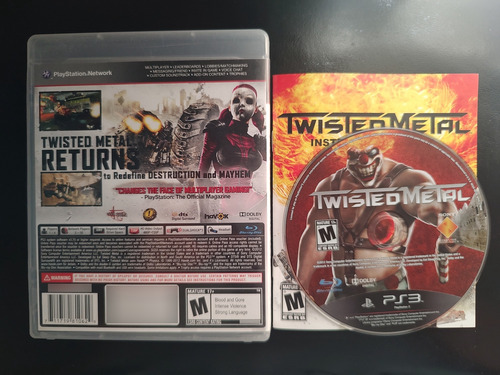 Twisted Metal Ps3 Playstation 3 Fisico Completo Original (Usado)