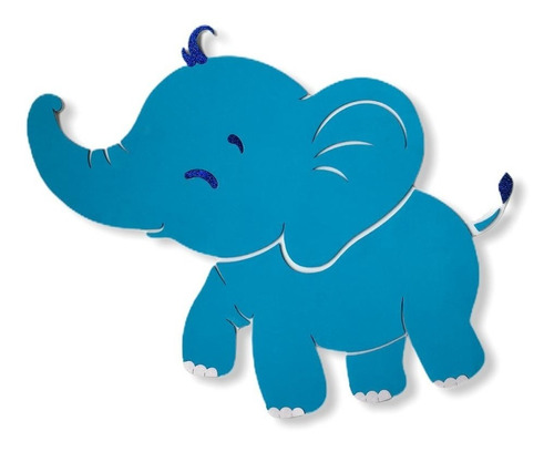 Figuras De Elefantes En Fomi Para Baby Shower Tamaño Grande