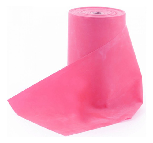 Faixa Elástica Em Rolo 12 M Tensão Leve Rosa Liveup
