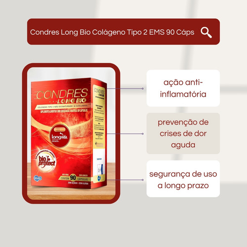 Condres Longbio Colágeno Ii 90 Cápsulas Sem Sabor