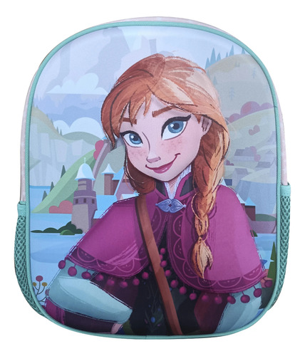 Mochila Infantil Frozen 3d 30 X 24 X 20 Cm Princesa Ana Elsa