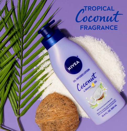 Loción Corporal Nivea Con Aceite De Coco Y Monoi, 500 Ml