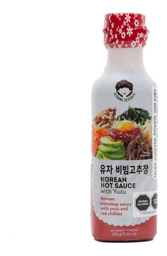Salsa Coreana Picante Con Yuzu Ajumma Republic Corea Pet 335 G