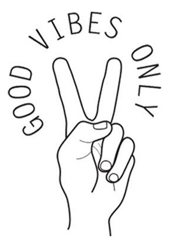 Adhesivo De Pared Con Texto En Inglés «i Good Vibes» Para De