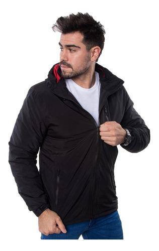 Imagen 3 de 7 de Campera Parka Hombre Impermeable Importada Capucha Premium