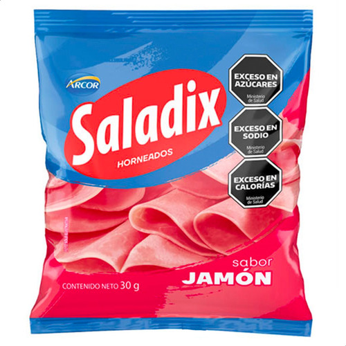 Caja Snack Saladix Jamon Salado Bolsa Arcor Pack