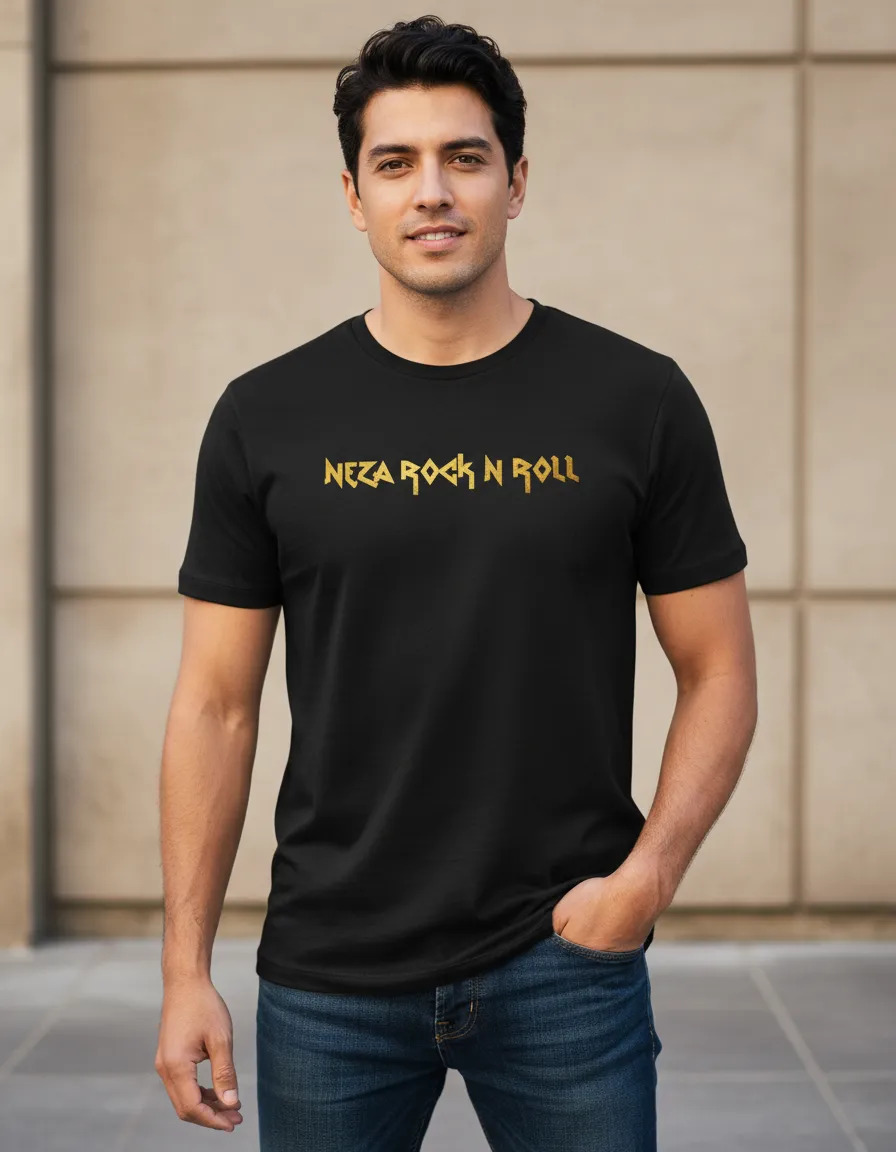 Playera Nezarock  Label Original Manga Corta