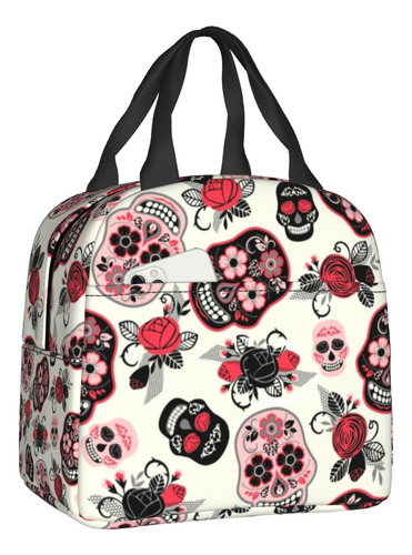 Bolsa De Almuerzo Con Aislamiento Calavera Skulls Para Día D