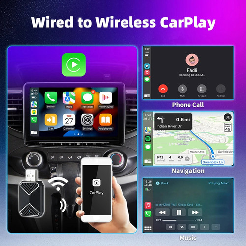 Carplay Auto Box Bt Wifi Wifi Carplay Dongle U Inalámbrico