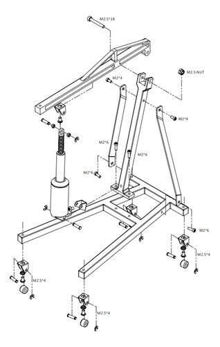 Soporte De Mantenimiento De Motor De Grúa Eléctrica De Metal