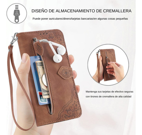 Funda De Piel Tipo Cartera Para Moto G05, G15, G35, G55, G75, G82, G04, G24, G34, G54, G84, G73, G62, Con Ranura Para Tarjetas