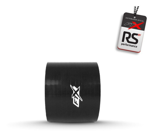Kit 1 Mangote Silicone Reto 3.5 Com 2 Abraçadeiras Ftx Preto