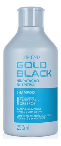 Shampoo Amend Gold Black Hidratação Nutritiva 250 Ml