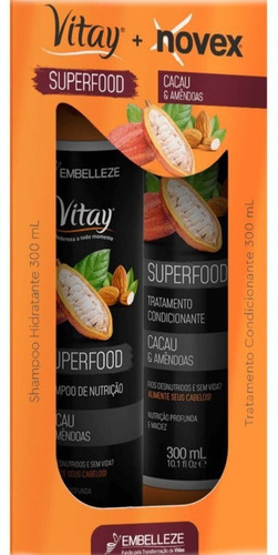  Shampoo E Condicionador Vitay Superfood Cacau E Amendoas