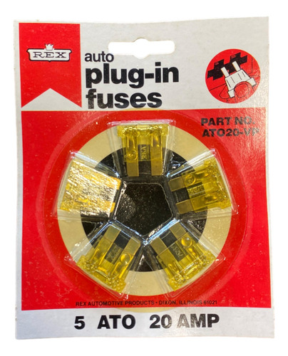 Fusibles Rex At020-vp 20 Amp. Importados Usa