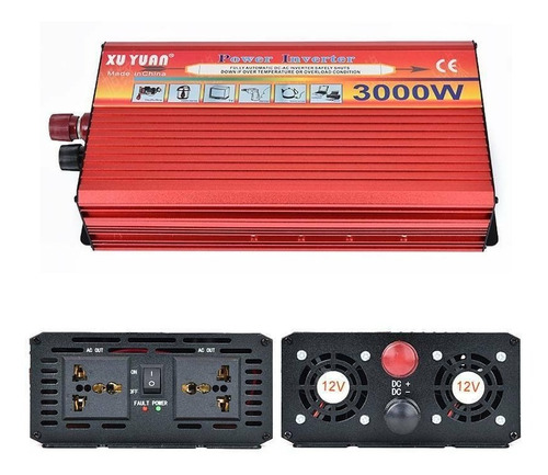 Inversor Convertidor De Corriente 24v A 220v 3000w Ph Ventas