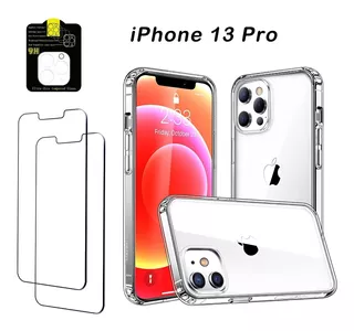 Para iPhone 13 Pro Funda Case Protectora Templado Glass Mica