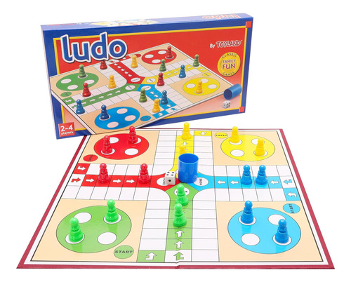 Toyland® Juego Ludo De 20 Piezas Con Tablero Plegable Y Caja