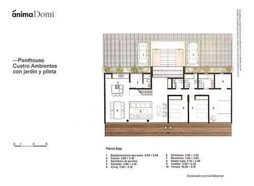 Imagen 8 de 9 de Penthouse Anima Domi, Arias 3200 - Punta Chica